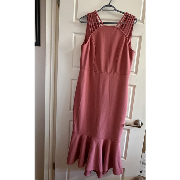 PrettyGarden Dark Pink Sleeveless Dress - Large - Picture 7 of 11